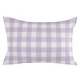 thumbnail image 2 of Plaid Purple Rural Style,King Size Pillow Cover,Pillowcase Protectors with Zipper,Breathable Decorative Throw Pillow Case Cover,Rural Abstract Geometric Lattice Pillow Shams for Couch Sofa 20x36Inch, 2 of 8