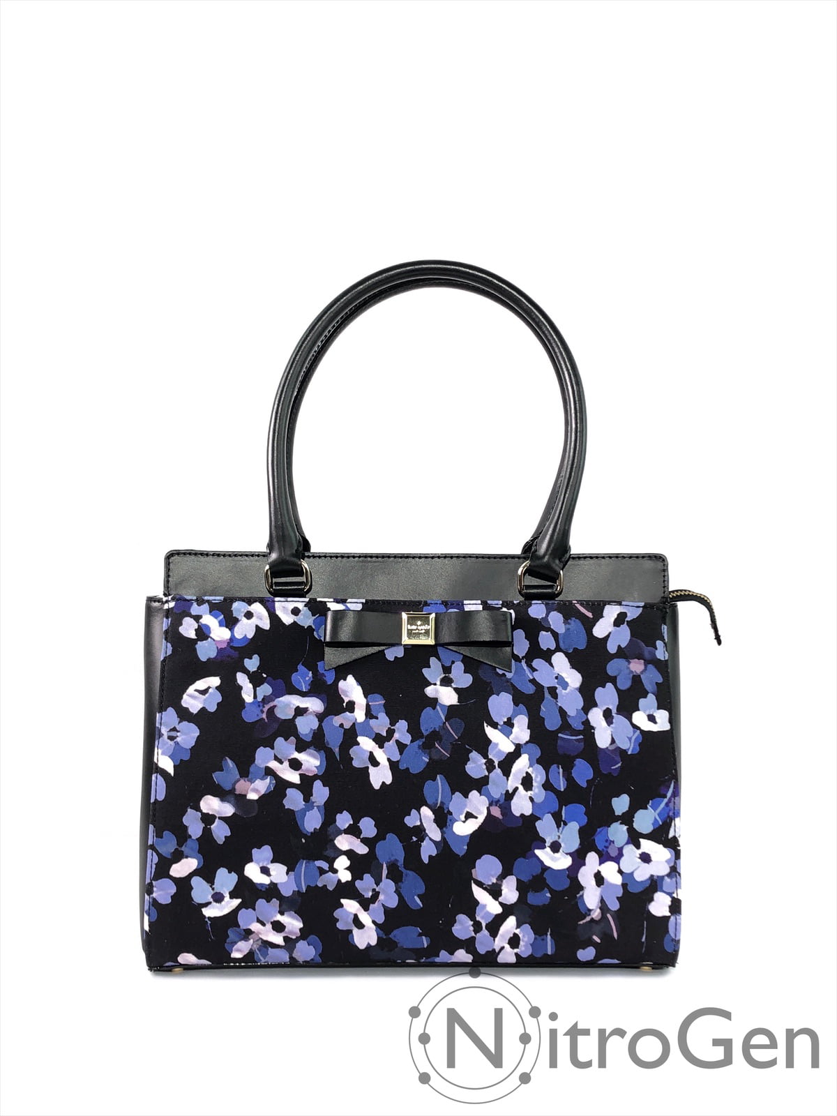 Kate Spade Montford Park Floral Jovie Black/Multi Leather/Canvas Shoulder  Bag 
