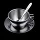 thumbnail image 3 of Vajilla de Cocina de Acero Inoxidable Zulema Juego de Tazas de Café 4 Piezas Juguete de Juego de Simulación para Niñas, 3 of 8