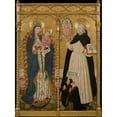 thumbnail image 3 of Pedro García de Benavarre 14x18 Black Modern Framed Museum Art Print Titled - Apocalyptic Virgin and Saint Vincent Ferrer with Two Donors (circa 1456), 3 of 5