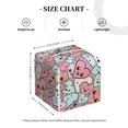 thumbnail image 3 of Uemuo Cartoon Hearts Tissue Box Cover Holder, Square with Bottom Belt - PVC Leather Decorative Organizer for Tabletop, Bathroom, Car, Office, 3 of 8
