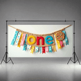 thumbnail image 7 of Adorable First Birthday Banner with Polka Dot Gingham Patterns and Cookie Decors Background Party Supplies Photography Props Birthday Decoration Party Decorations, 7 of 7