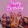 thumbnail image 5 of EMANNON Happy Birthday Neon Sign, 17"x12", USB Powered, Dimmable Switch, Party Decoration Light, 5 of 7