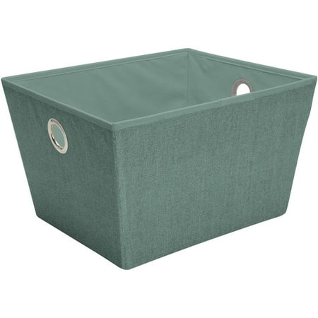 Blue Large Storage Bin - Simplify Large Grommet Storage Bin, Dusty Blue
