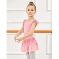 thumbnail image 4 of Oudiya Girls Ruffle Sleeve Ballet Dance Dress Tutu Skirted Leotard, 3-11Y, 4 of 7