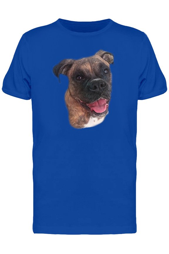 Boxer Dog Realistic Photo T-Shirt Men -Image by Shutterstock, Male Medium