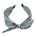 thumbnail image 4 of Unique Bargains 1 Pc Wide Tie Paisley Bow Headbands for Women Blue, 4 of 6