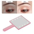 thumbnail image 3 of Makeup Mirror with LED Light Compact Women Led Square Cosmetic Cosmetic Mirror Small for Salon Home Pink, 3 of 9