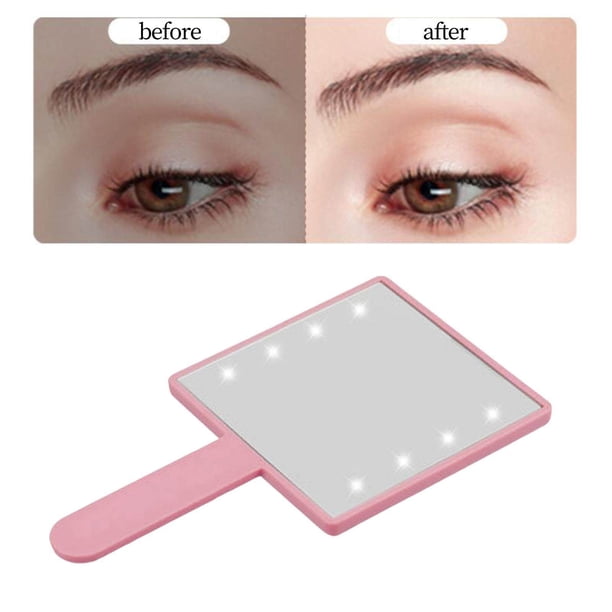 MakeupCompactmirrorwithLEDLIGHT\( ˆ ˆ )/ Makeup Mirror with LED Light Compact Women Led Square Cosmetic