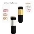 thumbnail image 2 of Brocha para base de 2 piezas, brocha para maquillaje Chubby, adecuada para mezclar cosméticos líquidos, en crema o en polvo impecables Namotu CZMR-HQ9-1, 2 of 5