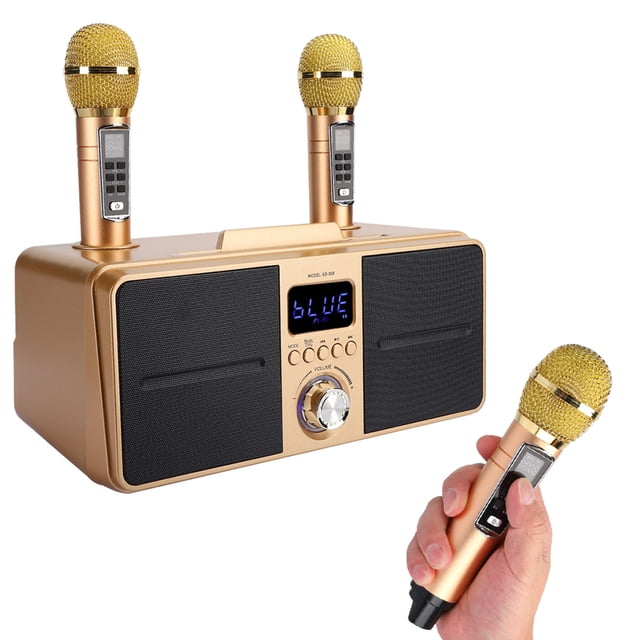 Wireless Microphone System, Sturdy Karaoke Sound One Machine Multi Purpose Metal For Karaoke Or
