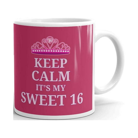 Keep Calm It's my Sweet 16 Birthday Gifts Coffee Tea Ceramic Mug Office Work Cup Gift 11oz