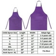 thumbnail image 2 of Toptie Cotton Canvas Parent-Child Apron Set-Purple-Kid XL/Adult L, 2 of 7