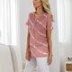 thumbnail image 5 of Gibobby Blusa Termica Mujer Twill Tshirt Fashion Round Casual Cuckline Escote Corto Mujeres Button Women's Blouse（Rosa， XXXXXL), 5 of 5