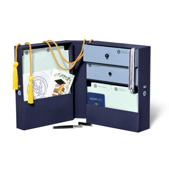 Savor | Life Essentials & Graduate Keepsake Organizer | Keep High School and College Graduation Memorabilia Organized and Safe in One Convenient Home with this Gift