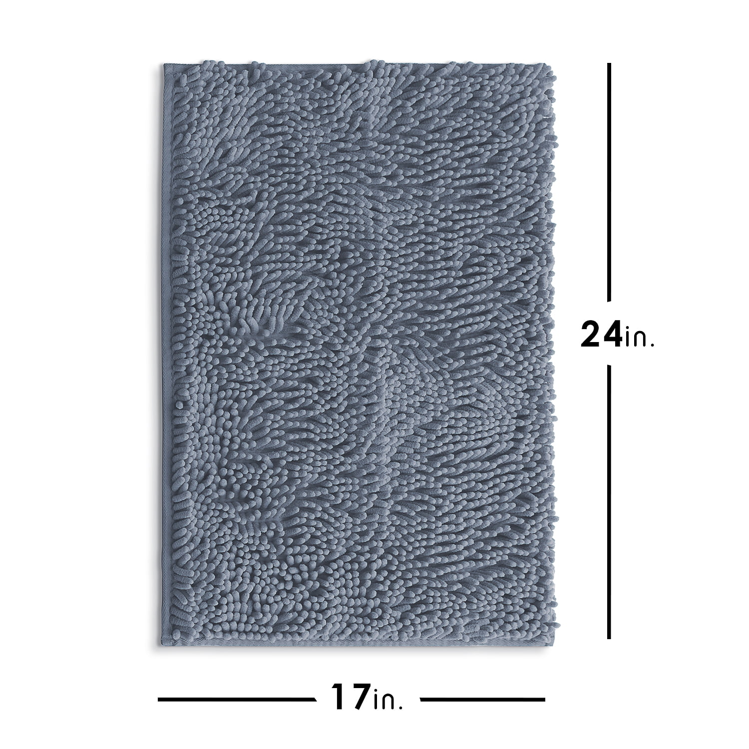 Lammaloe Chenille Bathroom Rugs Non Slip Bath Mat, 26x44 Ultra Absorbent, Bath Mats for Bathroom, Oatmeal Ombre