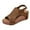 Brown, variant on Gvdentm Womens Wedge Sandals with Strap for Dressy Ladies Sandals Casual Wedge Shoes Black,6