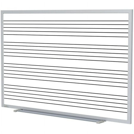 UPC: 0014935620004 | Ghent s Ceramic 4  x 6  M1 Mag. Music Staff Whiteboard Set in White
