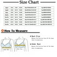 thumbnail image 2 of Hvot&aat 4PC Front Closure Compression Bras Wide Adjustable Straps Full Coverage Bralette Shockproof Fitness Sports Bra, 2 of 7