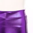 thumbnail image 6 of TTAO Shiny Metallic Booty Shorts Music Festival Rave Dance Pants Bottoms for Women Lavender M, 6 of 7