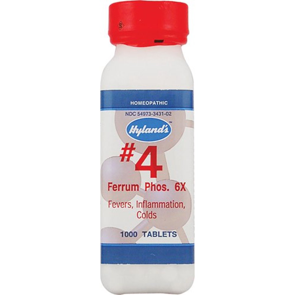 Hyland's No.4 Ferrum Phos. 6X Tablets, 1000 Ct