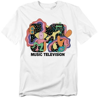 MTV Music Television Mens and Womens Graphic Logo T-Shirt, Premium