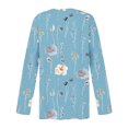 thumbnail image 4 of Puntoco Blusa tipo cárdigan con estampado cómodo e informal de manga larga para mujer Puntoco Puntoco-1, 4 of 5