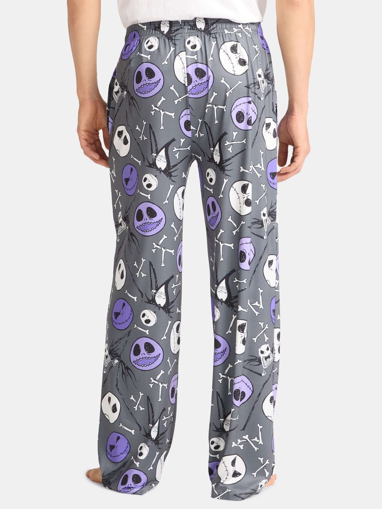 Nightmare Before Christmas Men's & Big Men's Jack Skulls Graphic Lounge Pants, Sizes S-2XL