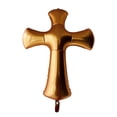 thumbnail image 1 of Raindrops Aluminium Film Golden Cross Shape Balloons for First Party 1Pack, 1 of 8