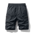 thumbnail image 4 of LNZGNM Mens Cargo Shorts Breathable Loose Golf Shorts Athletic Elastic Waist Drawstring Work Shorts Jogger Shorts with Multi Pockets,Gray XL, 4 of 5