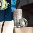 thumbnail image 3 of 20 Oz Pioneer Flower Coffee Tumbler Double Wall Insulated Stainless Steel Water Bottle | Metal Reusable Thermoses Flask with Cup Cap | Leak & Sweat Proof with Anti-Dust Lid, 3 of 7