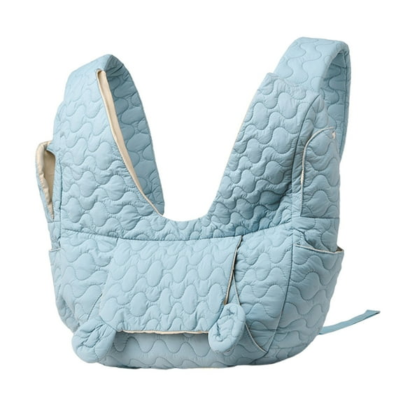 Stylish Quilted Pet Carrier Backpack - Lightweight Foldable Dog & Cat Travel Bag for Small Animals - Front/Back Wear with Safety Strap for Outdoor Adventures & Daily Commute