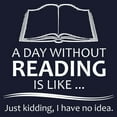 thumbnail image 3 of CafePress - Book Lover Gifts A Day Without Reading Is Like.. - Zip Hoodie, Classic Hooded Sweatshirt with Metal Zipper, 3 of 4