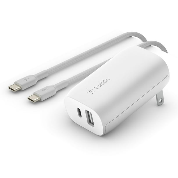 Belkin BOOSTCHARGE 32W USB C + USB A Dual Wall Charger & 5ft USB C to