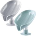 thumbnail image 1 of Soap Dish - 2pcs Drainable Soap Box with Suction Cup, Suction Cup Soap Dish, for Multifunctional, 1 of 1
