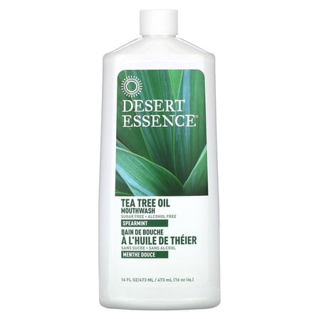 Desert Essence Natural Refreshing Tea Tree Oil Mouthwash -- 16 fl oz Pack of 2