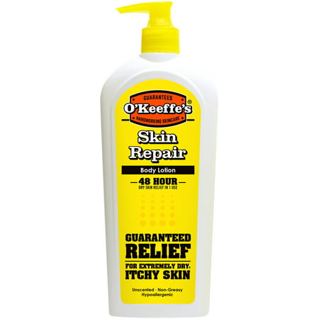 O'Keeffe's Skin Repair Body Lotion with Pump, 12 (Best Lotion For Shaved Head)