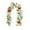 A, variant on CuiLiyq Christmas Poinsettia Garland, 6 Ft Soft Thick Green Faux Cedar Pine Garland with Red Berries, for Home Fireplace Wall Decoration Indoor Outdoor Holiday Party Decor