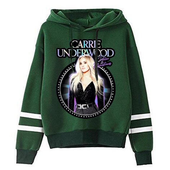 Carrie Underwood Merch Hoodie Unisex Retro Fashion Classic Long Sleeve Sweatshirt Casual Pullovers