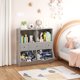 thumbnail image 5 of Yeshouse Organizador de juguetes grande para niños con 7 compartimentos, estantería de madera de 3 niveles y 3 cajones, ideal para sala de juegos, pasillo o escuela, 5 of 7