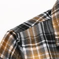 thumbnail image 4 of Donemore Men's Plaid Shirt Button Down Collar Two Pockets Casual Long Sleeve Top Comfortable Breathable Fit, 4 of 5