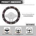 thumbnail image 5 of Uorisanigo Skull Print Steering Wheel Cover for Women Modern Car Steering Wheel Covers with Elastic Edge Warm Car Steering Wheel Protector for SUV Vehicle Thicken Car Accessories Gift for Holiday, 5 of 8