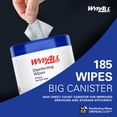 thumbnail image 6 of WypAll Brand Disinfecting Wipes (54481), with Hydrogen Peroxide Disinfectant Cleaner for Commercial, Industrial & Healthcare, 5.75 x 7 inch Sheets, Fresh Scent (3 Canisters of 185 Sheets), 6 of 9