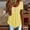 Yellow, variant on Itsame Summer Womens Casual T-Shirt for Women Plain Short Sleeved Shirt Tops Button Round Neck T Shirt Yellow Size S