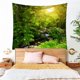 thumbnail image 5 of Tapiz de bosque brumoso, tapiz de árbol verde Natural, tapiz de paisaje, dormitorio, sala de estar, dormitorio, 5 of 5