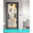 thumbnail image 5 of Window Privacy Film Sunflowers Stained Glass Window Film Decorative Sun Block Window Cover Spring Farm Bees Garden Vintage Window Clings Static Adhesive Sticker for Bathroom 29.5"x78.7", 5 of 7
