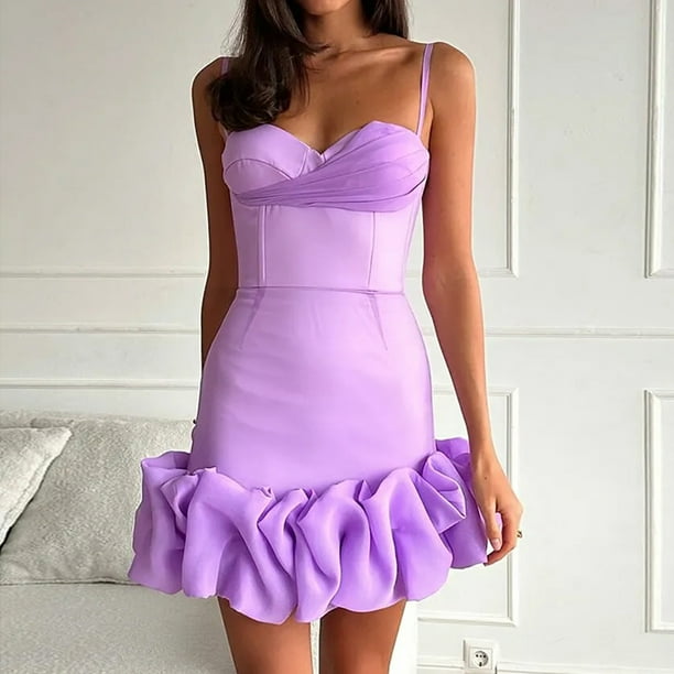 Vestido túnica sexy con dobladillo floral Estilo vintage Mujeres Slim Fit Ropa de fiesta de cóctel FLhrweasw Nuevo
