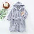 thumbnail image 2 of Dagaeig Boys Girls Kids Flannel Bathrobe,Soft Hooded Sleep Robe with Waist Tie,Cozy Cartoon Pattern,for Boys Girls 2T 3T 4T 5T 6T 7T 8T ,All-Season Loungewear Toddler Pajamas 3-4 Years, 2 of 5