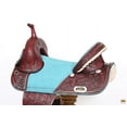 thumbnail image 4 of HILASON Western Trail Barrel Racing American Leather Treeless Saddle | Horse for Horses, 4 of 7