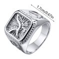 thumbnail image 2 of Mens Fashion Metal Ring Stylish Jewelry Trendy Accessories Durable Comfortable Unisex Band, 2 of 8